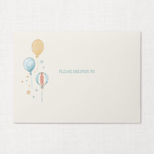 Balloon Daydream Personalised Envelope