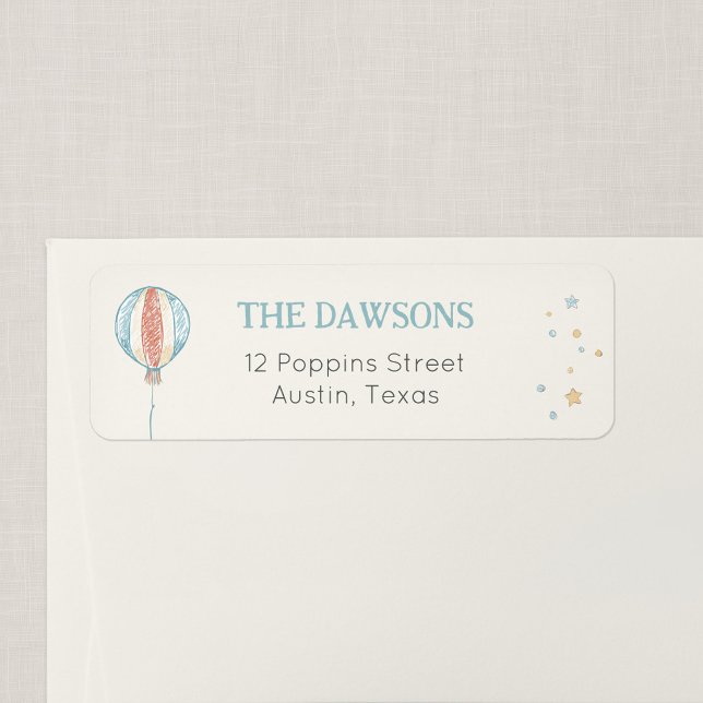Balloon Daydream Return Address Label (Balloon Daydream - Return Address Label)