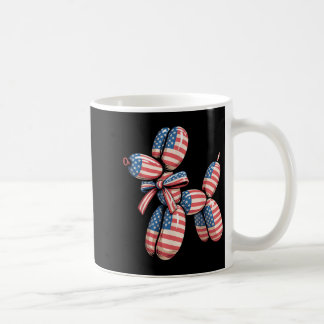 Balloon Dog Balloon Twisting 4th of July American Coffee Mug