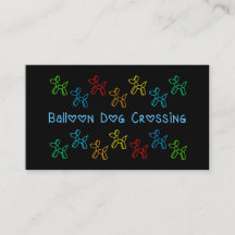 Balloon Dog Crossing Business Cards