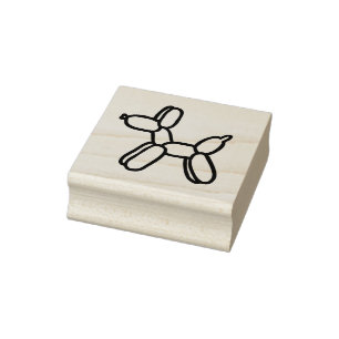 Balloon Dog Rubber Stamp