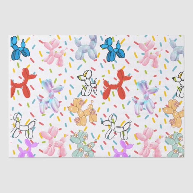 Balloon Dog tissue paper (Front)