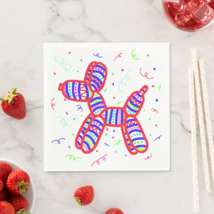Balloon Dogs Party Napkin
