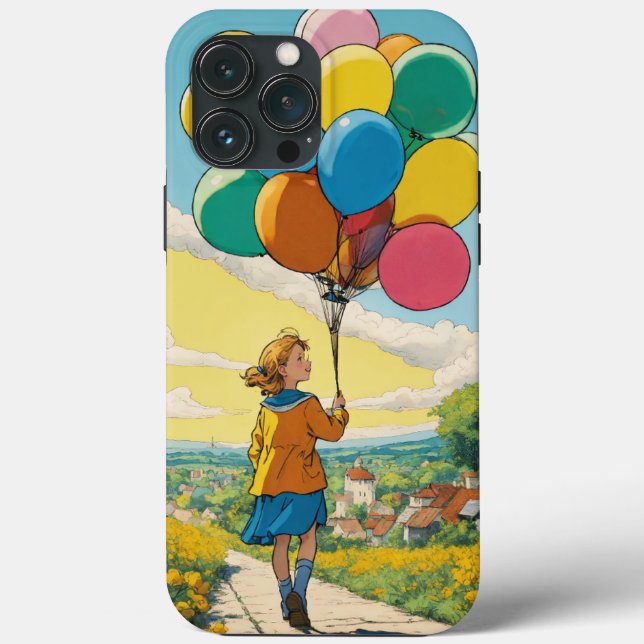 Balloon Dreams: A Tintin-Inspired Adventure Case-Mate iPhone Case (Back)