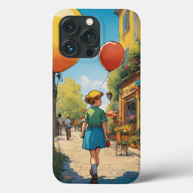 Balloon Dreams: A Tintin-Inspired Adventure Case-Mate iPhone Case (Back)