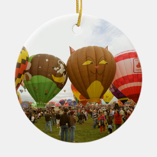 Balloon Fest Ceramic Tree Decoration (Front)