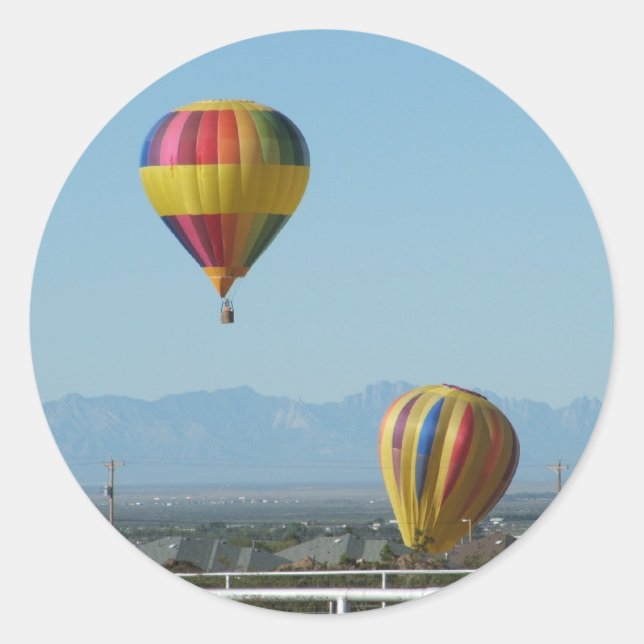 Balloon festival Alamogordo New Mexico Classic Round Sticker (Front)