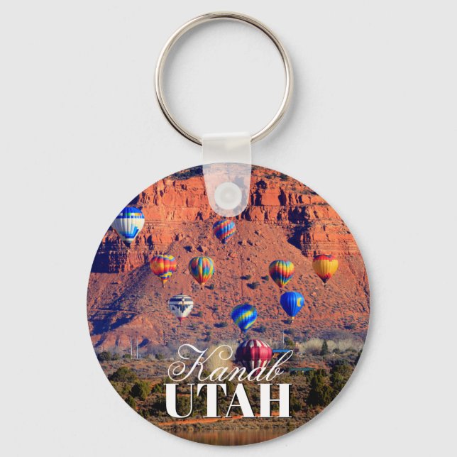 Balloon Festival Kanab Utah Key Ring (Front)