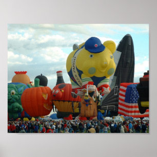 Balloon Fiesta Albuquerque Special Shapes Poster