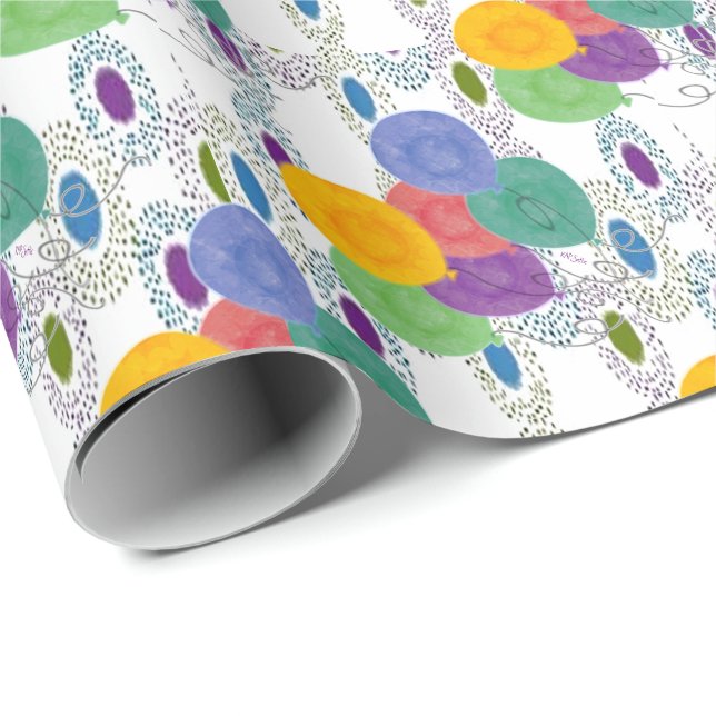 Balloon Fiesta Wrapping Paper (Roll Corner)