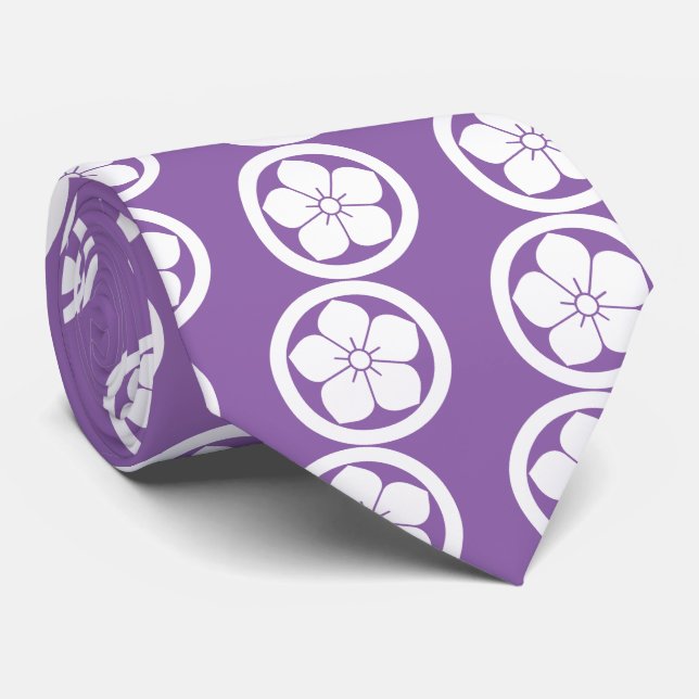 Balloon flower in circle tie (Rolled)