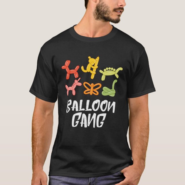 Balloon Gang Balloon Animal Balloon Party Balloon  T-Shirt (Front)