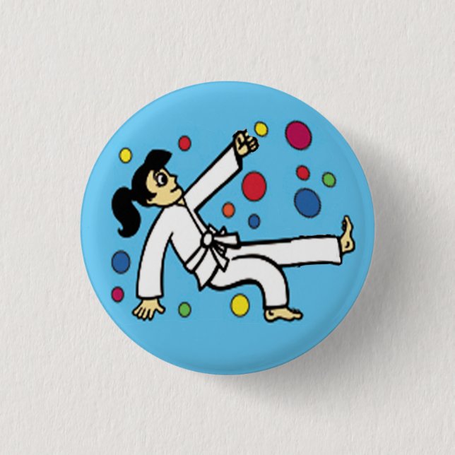Balloon Girl Button (Front)