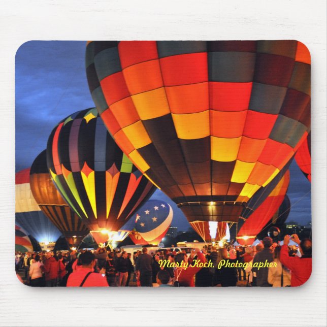 Balloon Glow Mouse Pad (Front)