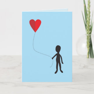 Balloon Heart Holiday Card