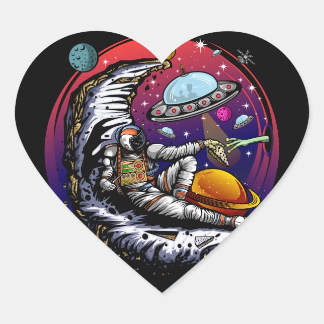 Balloon Heart Sticker (Front)
