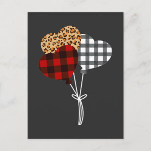 Balloon Hearts Valentine Day Postcard