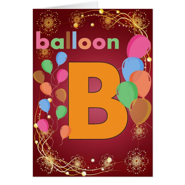 Balloon Letter B (Front)