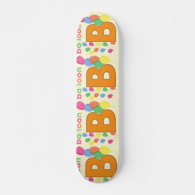 Balloon Letter B Skateboard (Front)