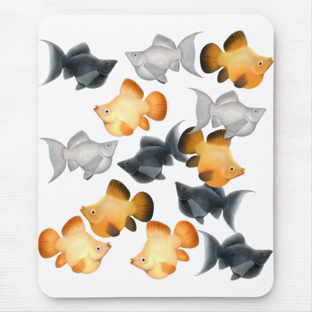 Balloon Mollies Tropical Fish Mousepad (Front)