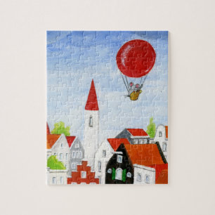 Balloon Mouse & Roofs Puzzle