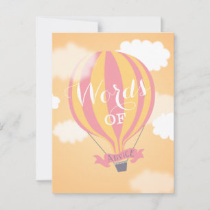Balloon Orange Words of Advice Mummy Postcard