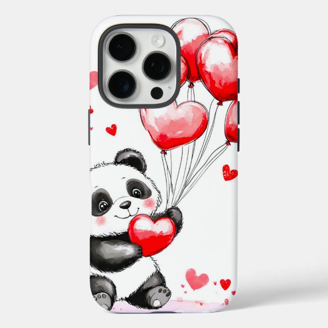 Balloon Panda Love in the Air Case-Mate iPhone Case (Back)