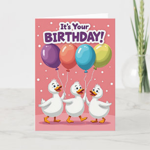 Balloon Parade Birthday Card