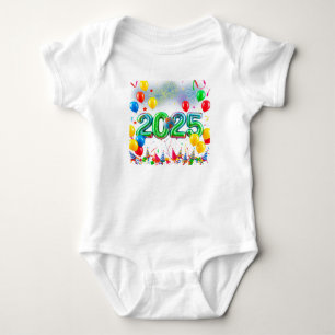 "Balloon Party 2025" Toddler T-Shirt Baby Bodysuit