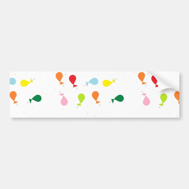 Balloon party bumper sticker (Front)