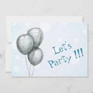 Balloon Party Invitation