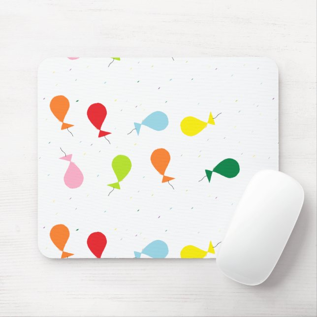 Balloon party mouse pad (With Mouse)