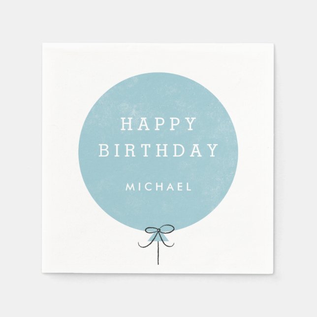 Balloon Party Napkin - Sky (Front)