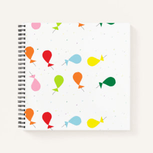 Balloon party notebook
