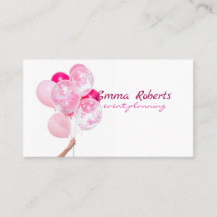 Balloon Party Planner Ocean Beach Sea Business Card