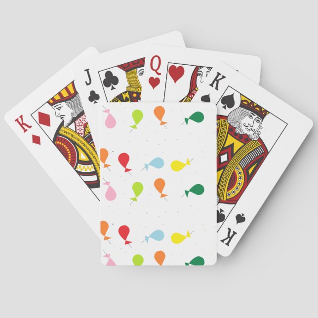 Balloon party playing cards (Back)