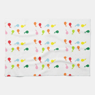 Balloon party tea towel