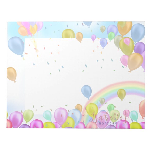 Balloon Pastel Notepad (Front)