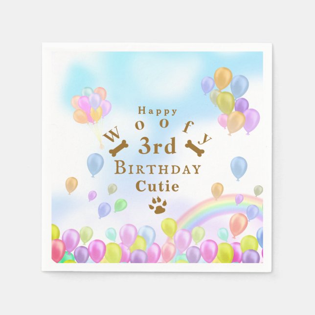 Balloon Pet Dog  Napkin (Front)