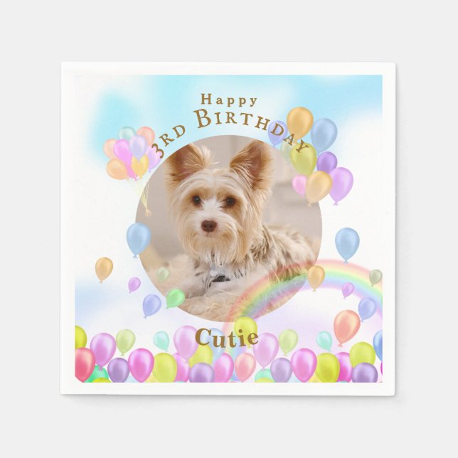 Balloon Pet Dog  Napkin (Front)