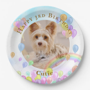 Balloon Pet Dog Paper Plate