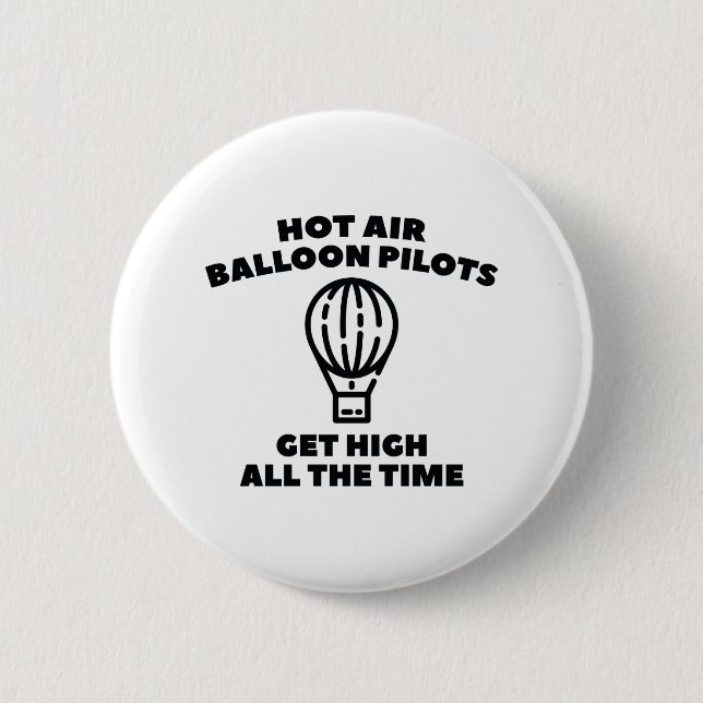 Balloon Pilots 6 Cm Round Badge (Front)