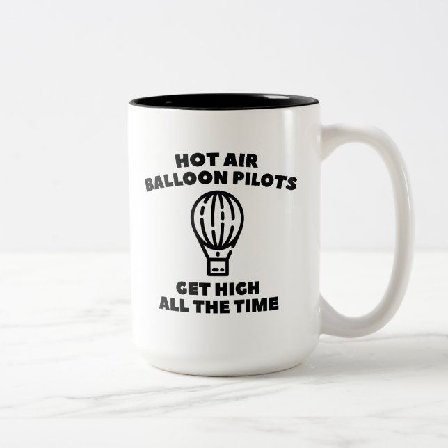 Balloon Pilots Two-Tone Coffee Mug (Right)