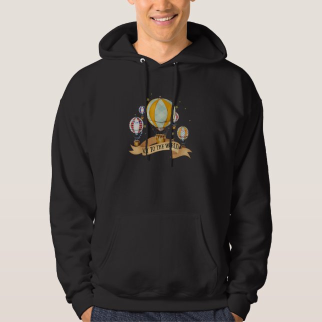 Balloon Ride Motivitional Quote Hot Air Balloon Ai Hoodie (Front)