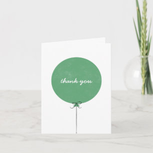 Balloon Thank You Card - Clover