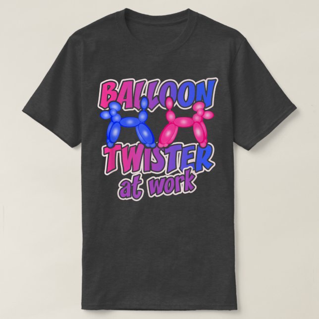 Balloon Twister At Work Balloon Party Animal Twist T-Shirt (Design Front)