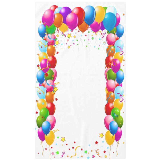 Balloon Vertical Banner, Photo Prop, Tablecloth 1 (Front)