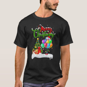Balloon Xmas Decorations Santa Balloon Christmas T-Shirt