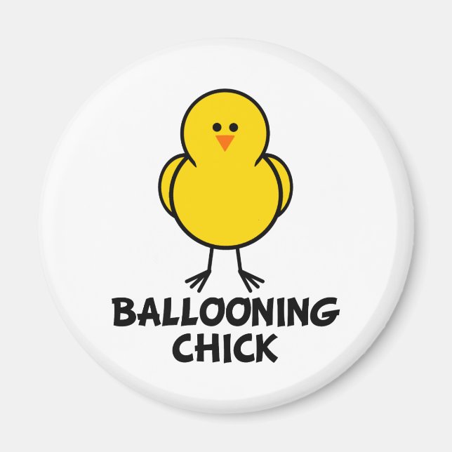 Ballooning Chick Magnet (Front)