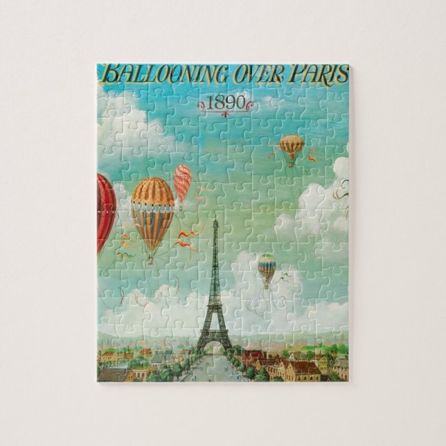 Ballooning Over Paris Jigsaw Puzzle (Vertical)